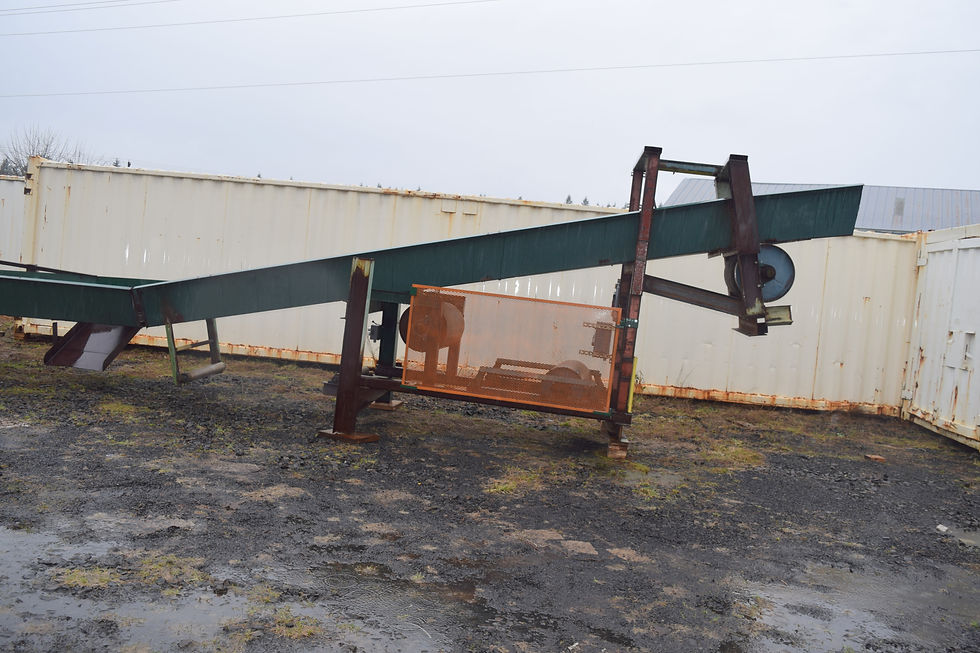 Thumbnail: incline refuse chevron belt conveyor for sale, 48 ft. 32" wide trough conveyor