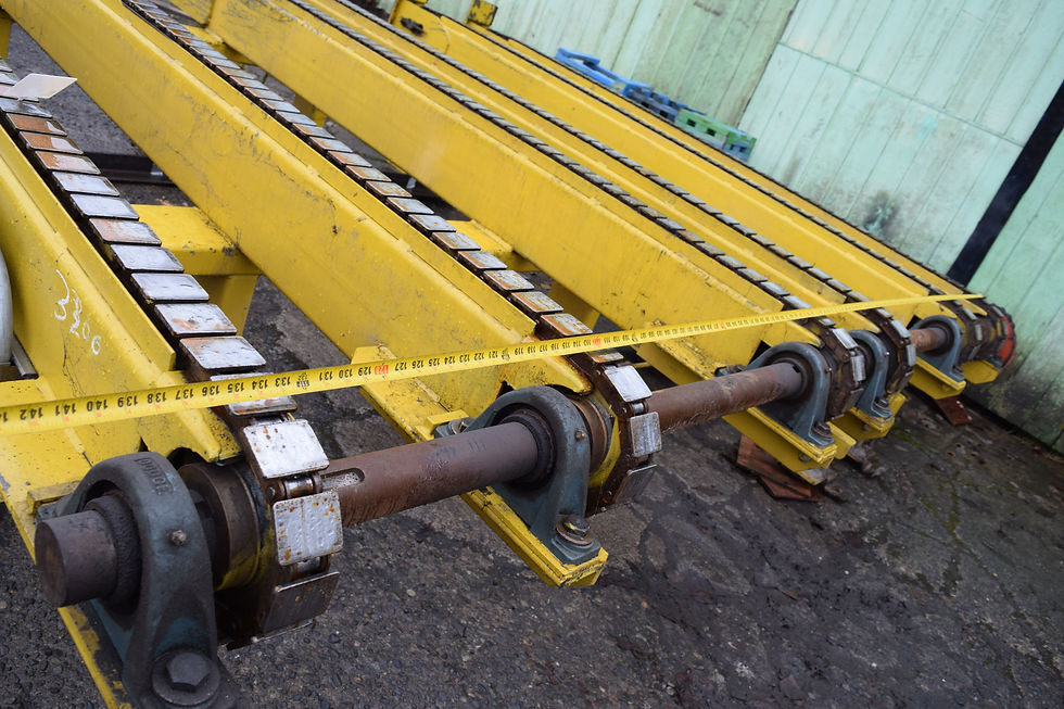 Thumbnail: 6 strand flat top chain transfer conveyor