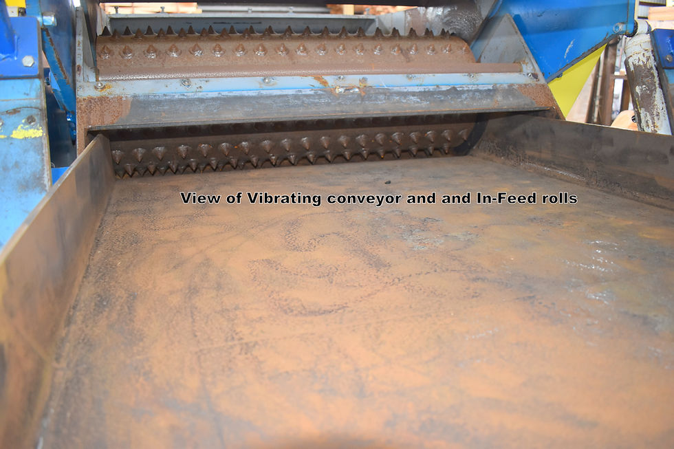 Thumbnail: West Salem  1638 HTH horizontal Low RPM waste grinder vibrating infeed conveyor