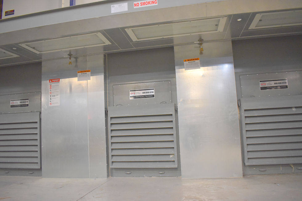 Thumbnail: Global Finishing Solutions 3 zones Sanding booth,  DCBG-220704-COLD-SP