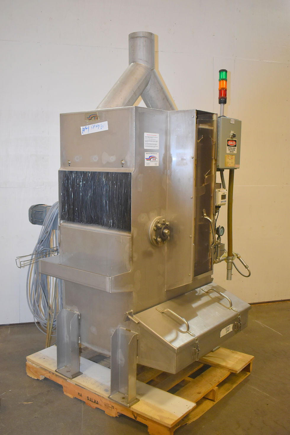 Thumbnail: TDS Technologies linear spray box system, Wood treatment spray boxes