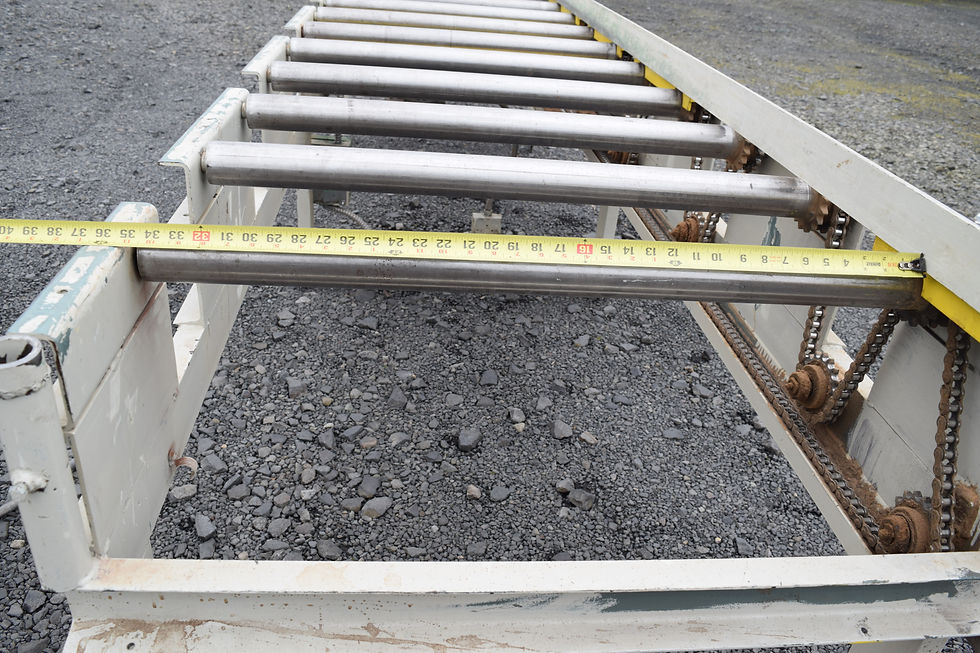 Thumbnail: 18ft Power infeed table roll case with fence