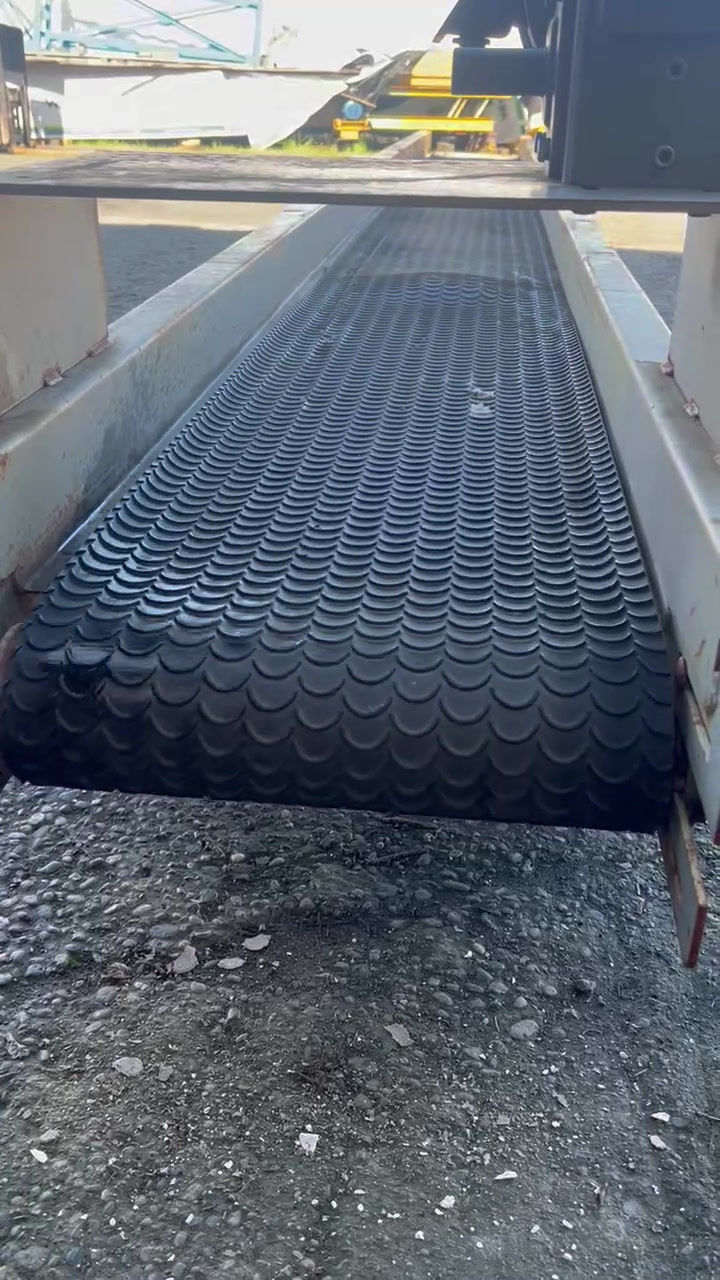 Thumbnail: Belt conveyor 18ft long x 16 inch width belt, traction type belting