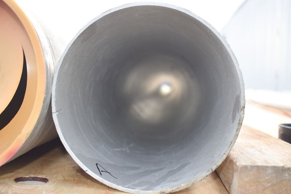 Thumbnail: Un-used 6” diameter x 20ft  Grace composites fiberglass pipe,
