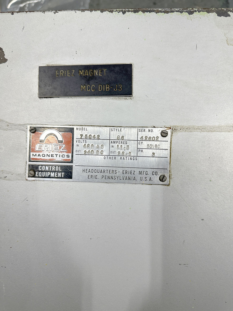 Thumbnail: Eriez electro magnet SE570