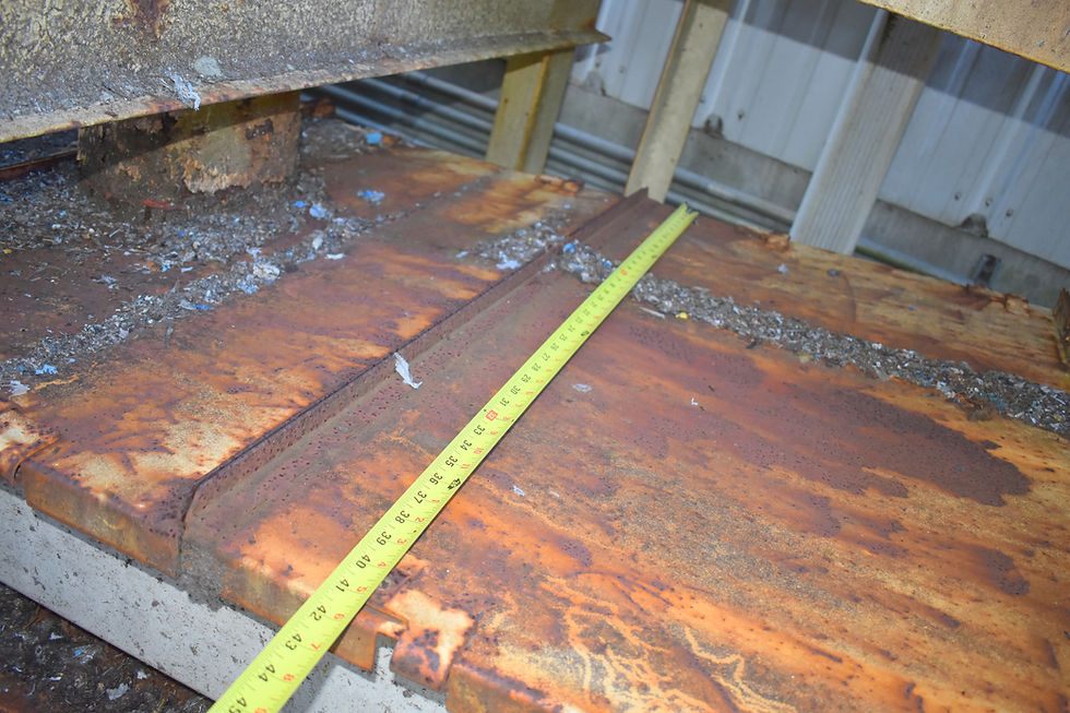 Thumbnail: 120 ft long X 36" wide belt conveyor,