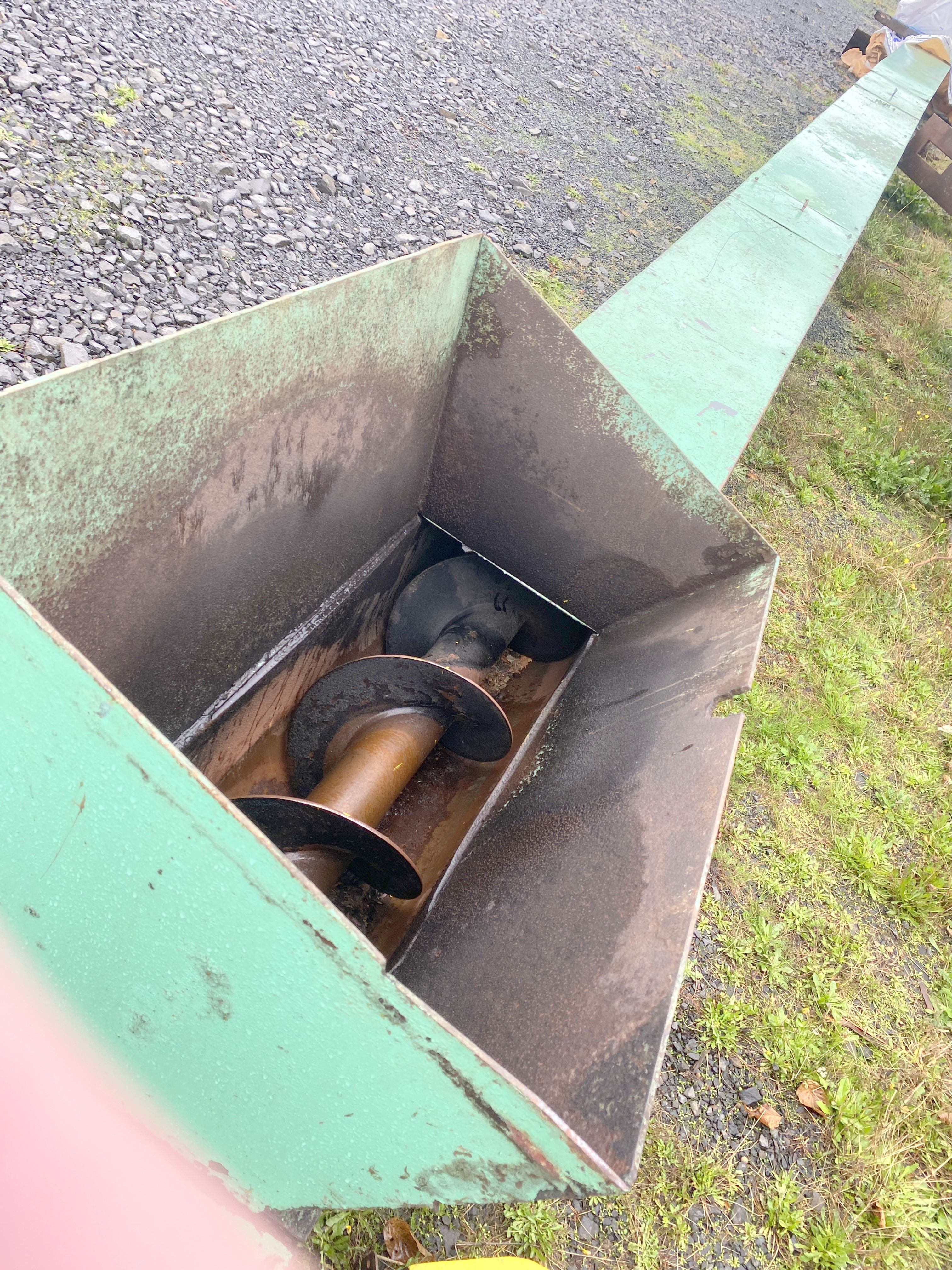 used  12" x 36ft screw auger conveyor