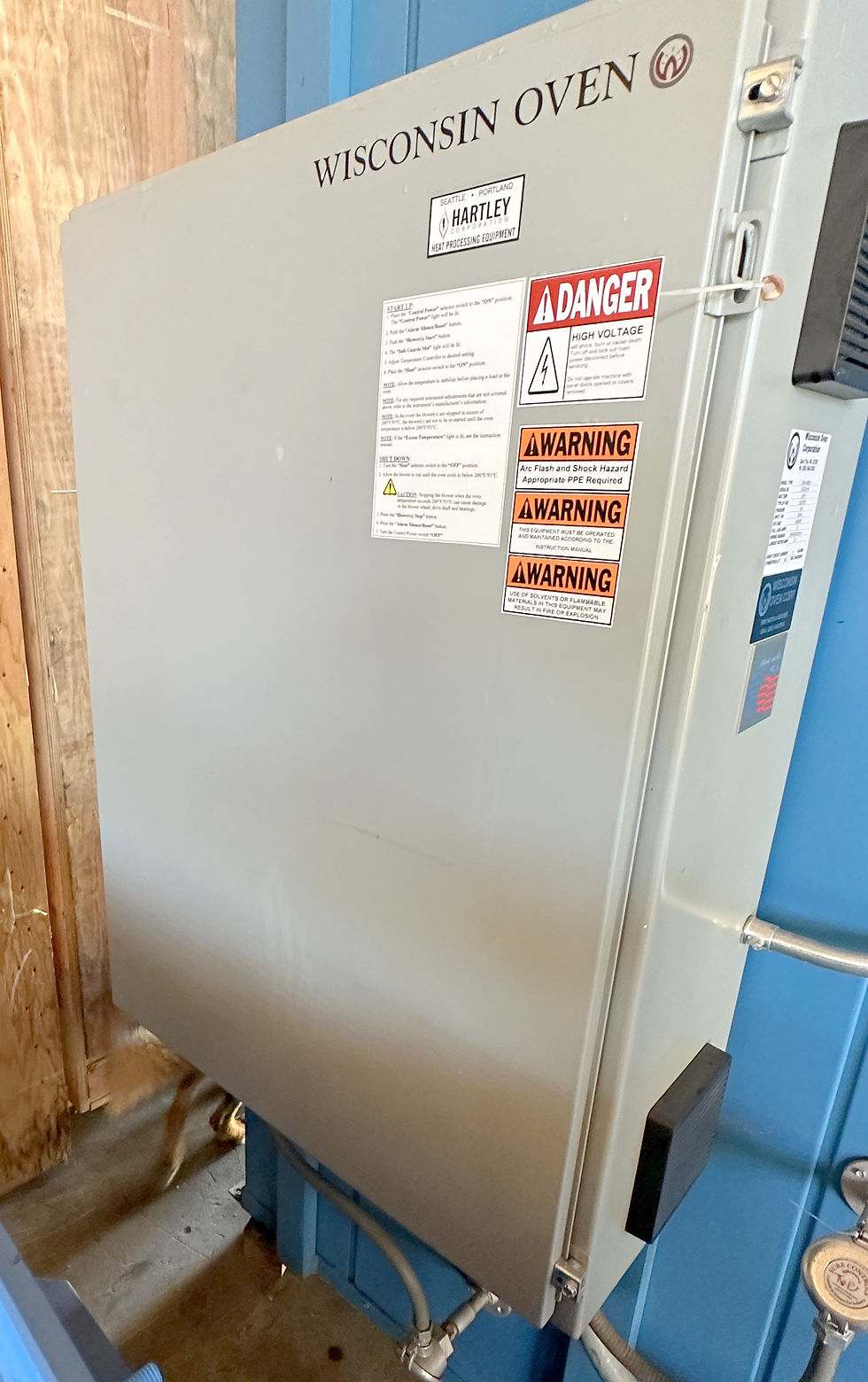 Thumbnail: Wisconsin EWN 48-8 industrial walk-in oven, electric 350 degrees Fahrenheit