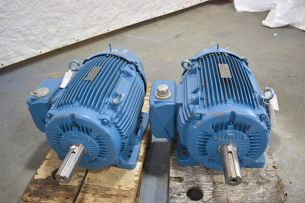 Thumbnail: 75hp 1200 rpm Weg w22 inverter duty electric motor