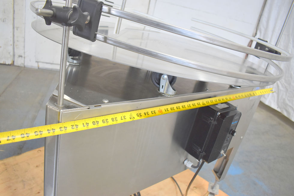 Thumbnail: E-Pak machinery 40” rotary stainless turn table