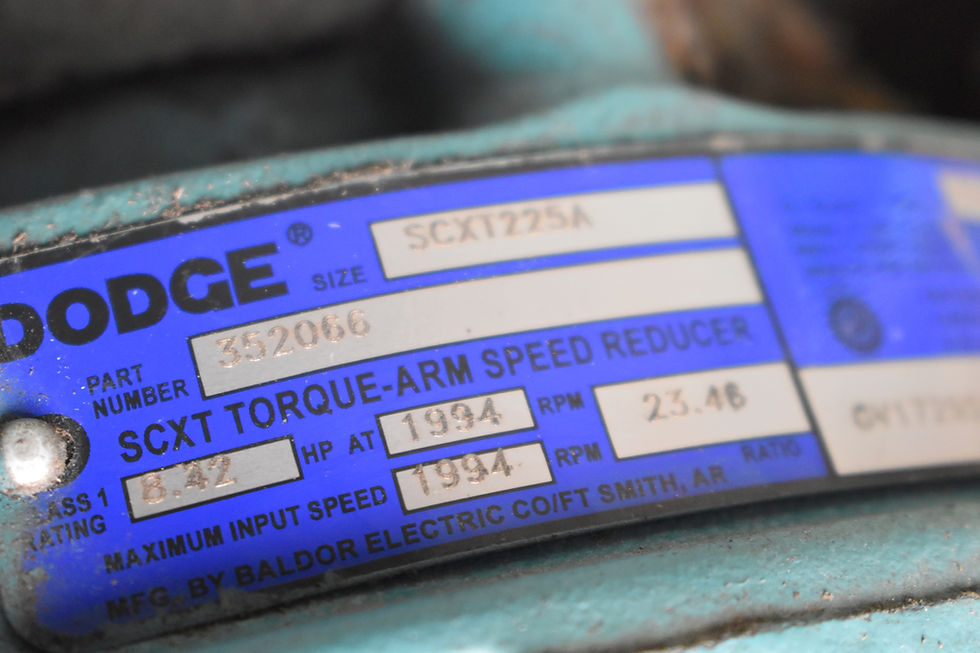 Thumbnail: 5hp Toshiba motor, Dodge SCXT 225XA Torque Arm speed reducer scxt225a