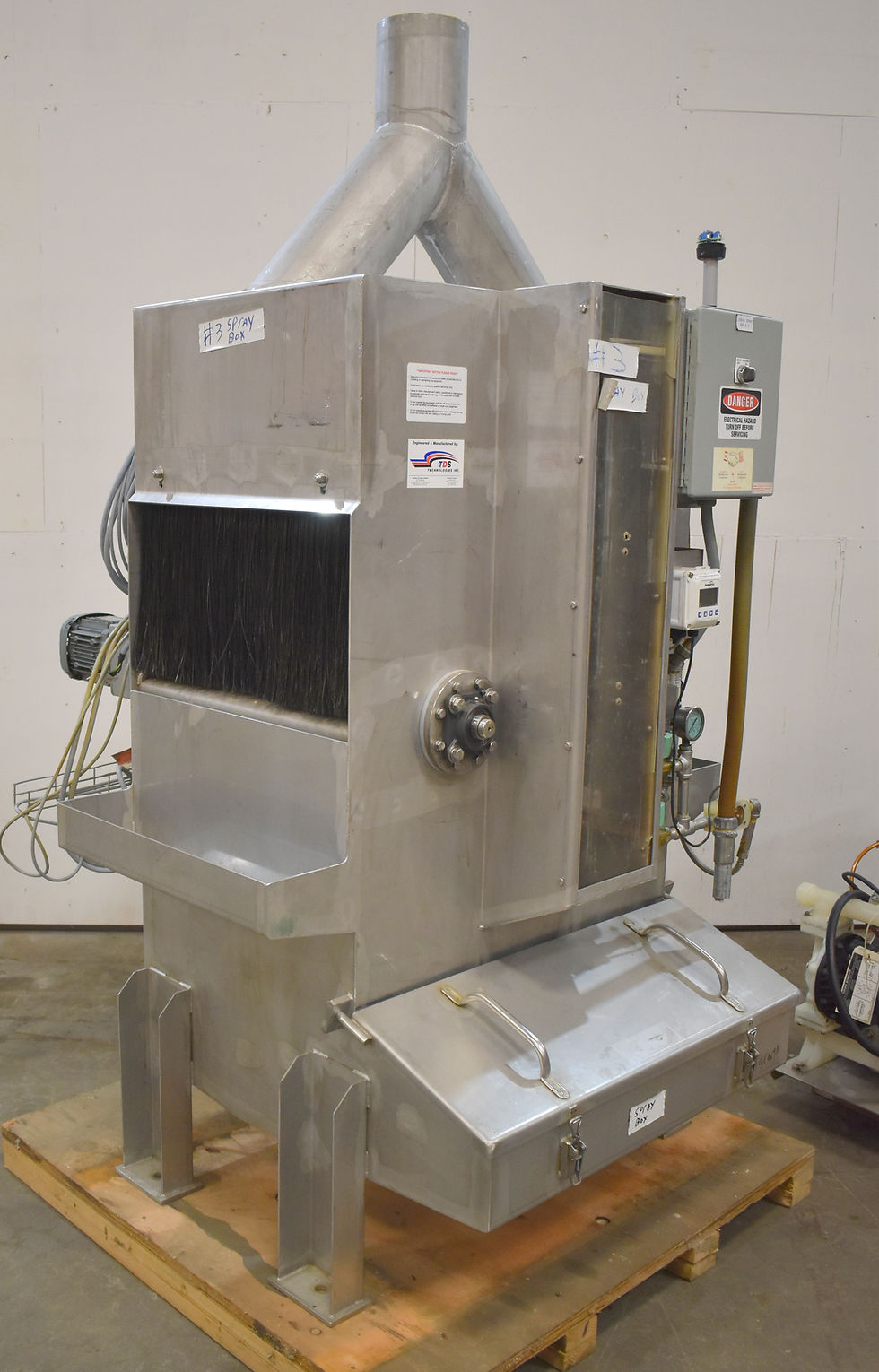 Thumbnail: TDS Technologies linear spray box system, Wood treatment spray boxes