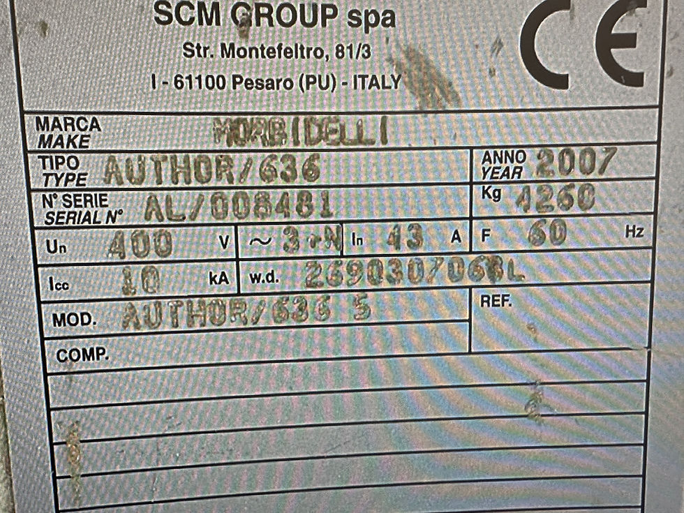 Thumbnail: Morbidelle Author 636 CNC Router