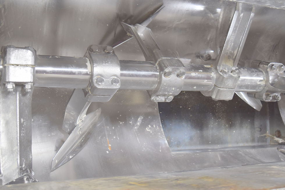 Thumbnail: Stainless Paddle blender mixer, 76 cu.ft, 10ft x 42-inch+- 50HP