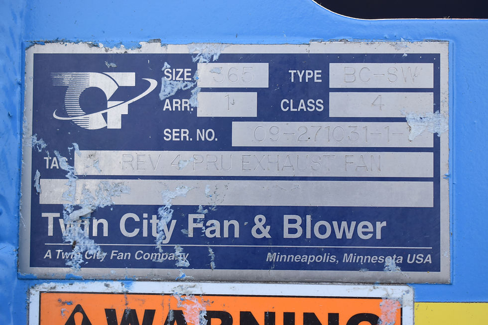 Thumbnail: used Twin Cities Fan, BC-6W, size 365, SOLD SOLD
