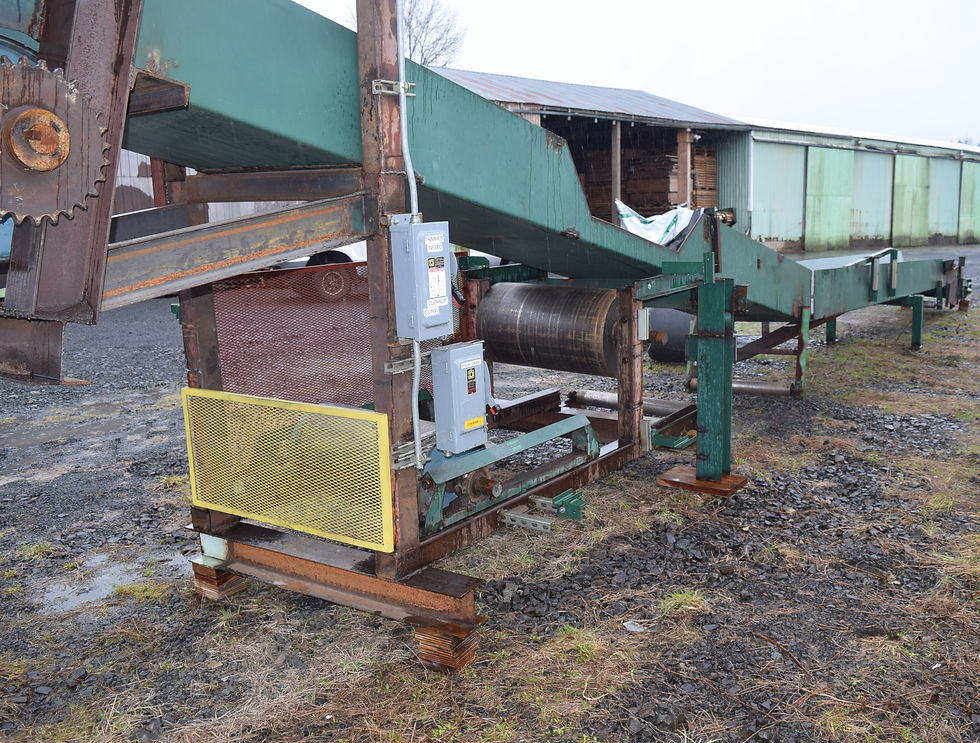 Thumbnail: incline refuse chevron belt conveyor for sale, 48 ft. 32" wide trough conveyor