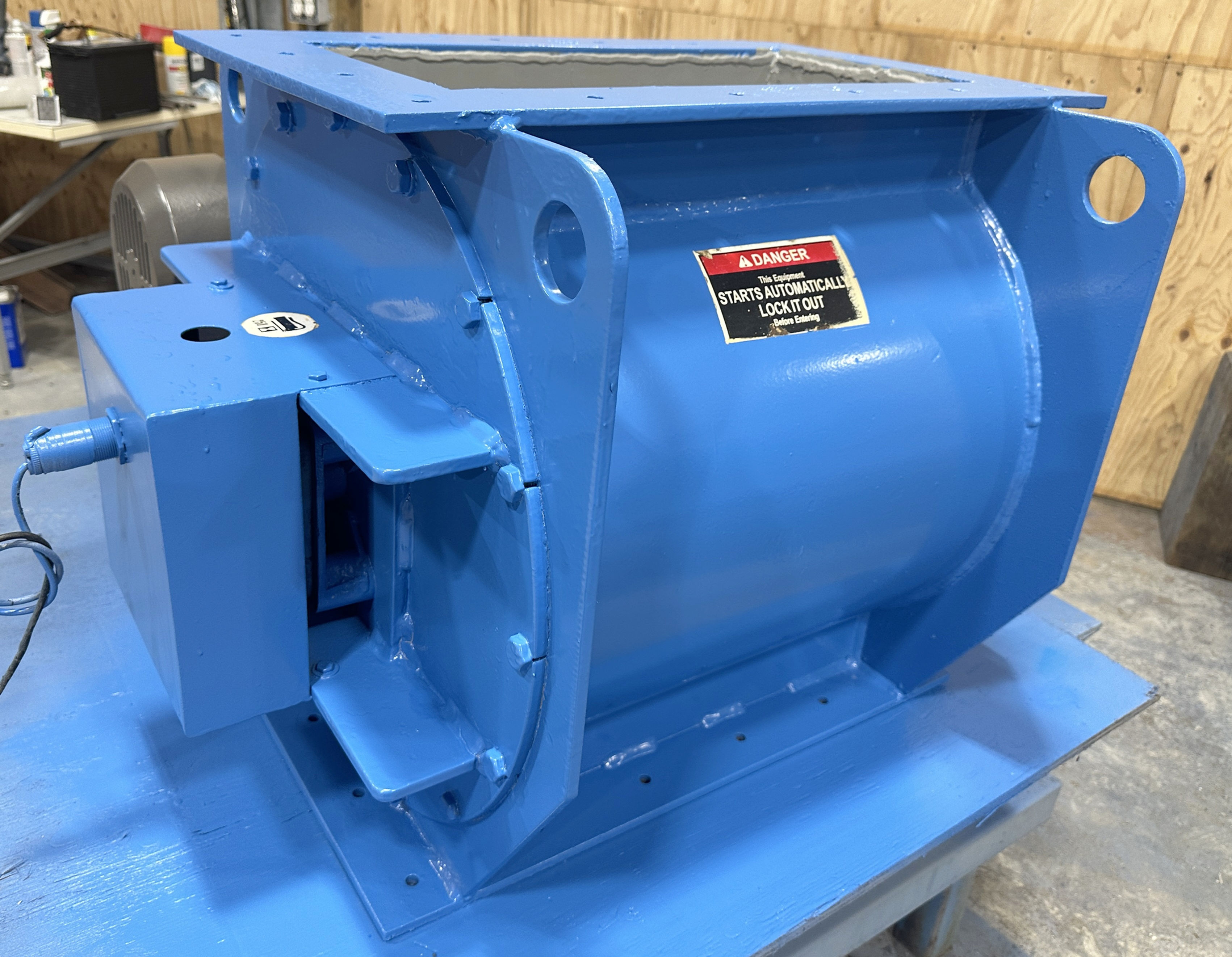 used Airlock  10” x 20”, Allied Blower rubber tip rotary valve