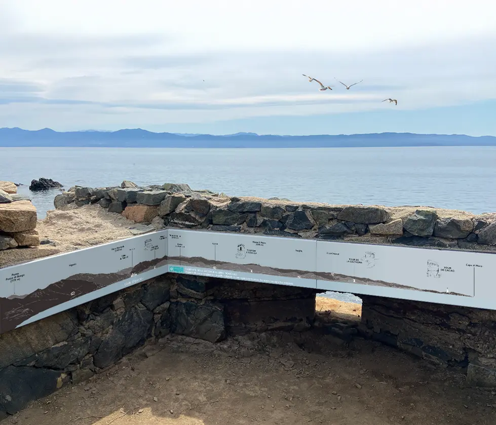 Dispositif d’interprétation illustrant les atouts naturels du paysage.