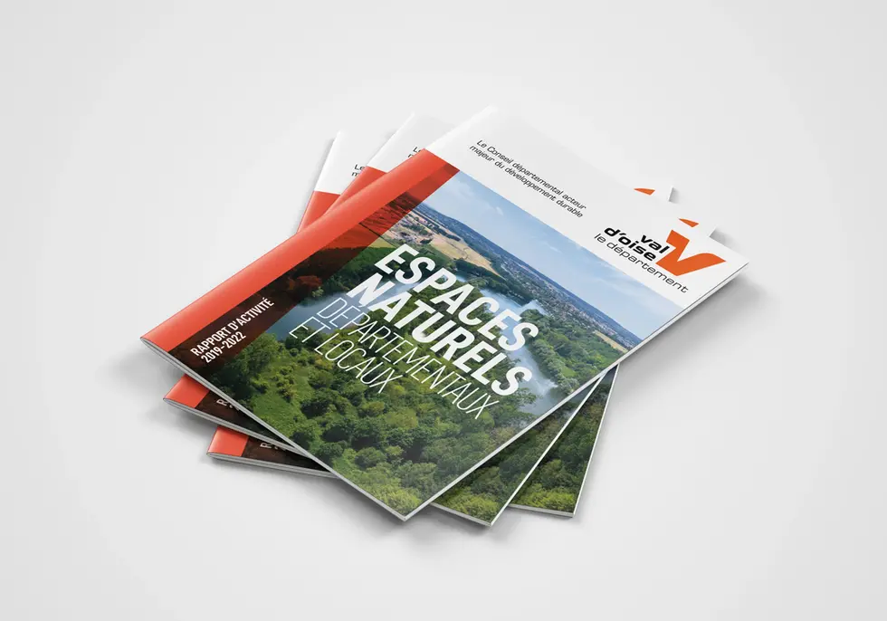 Couverture graphique d'un rapport d'activité
