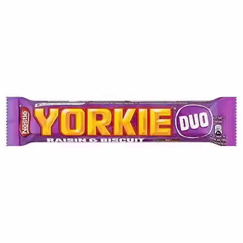 Yorkie Raisin & Biscuit Chocolate Duo Bar