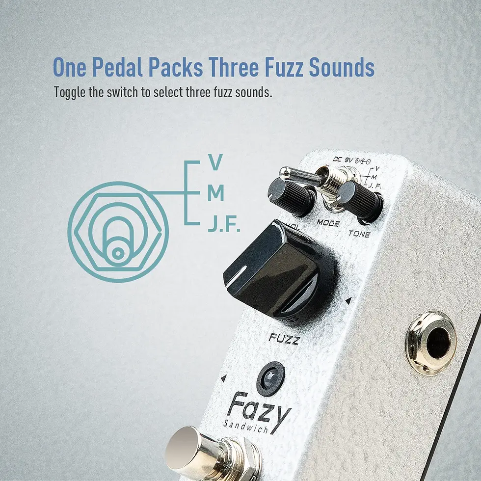Thumbnail: SONICAKE Fazy Sandwich Fuzz Guitar Effects Pedal Classic Fuzz Tone 100%-Analog