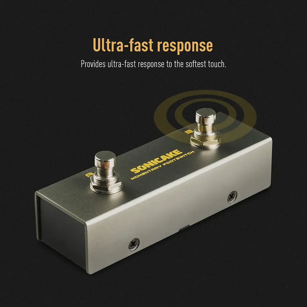 Thumbnail: SONICAKE Momentary Footswitch a/B Dual-Way Footswitch Foot Controller