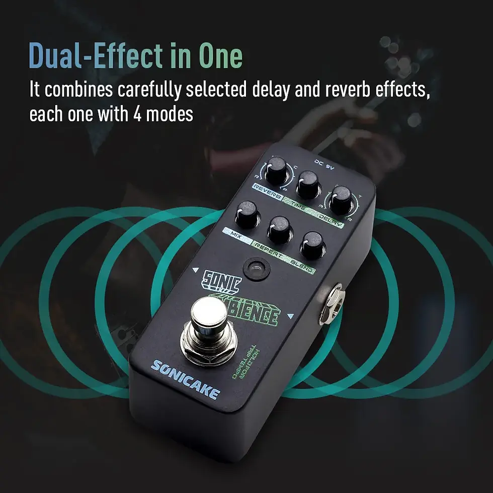 Thumbnail: SONICAKE Sonic Ambience Multi Mode Tap Tempo Delay and Reverb 2 in 1 Guitar