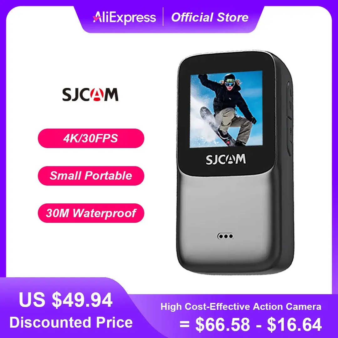 SJCAM C200 4K Waterproof Action Camera Gyro EIS Slow Motion