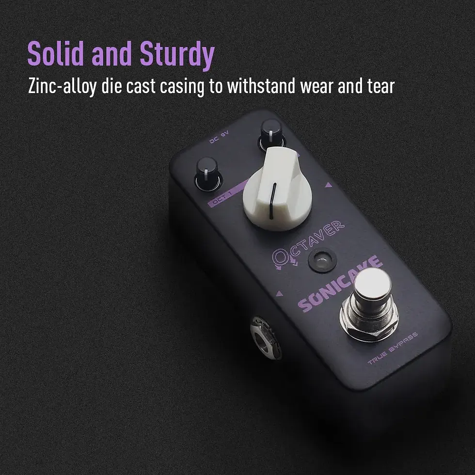 Thumbnail: SONICAKE Octaver Analog Classic Octave Guitar Bass Effects Pedal QSS-19