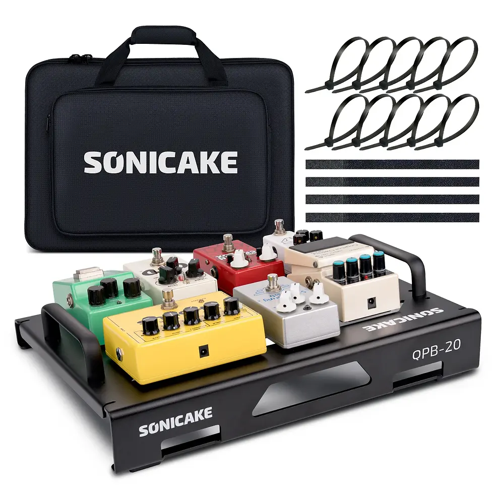 Thumbnail: SONICAKE Medium Size Guitar Pedal Board Guitar Effects Compact Pedalboard