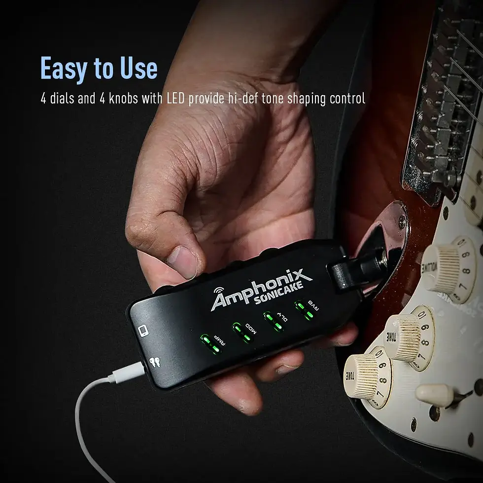 Thumbnail: SONICAKE Bluetooth Headphone Guitar Amplifier Plug-In USB Chargable