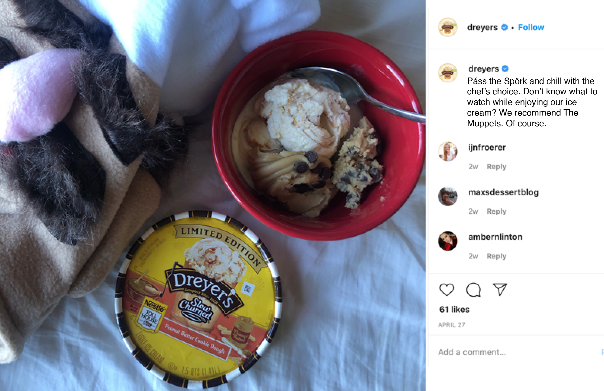 Dreyer's Instagram