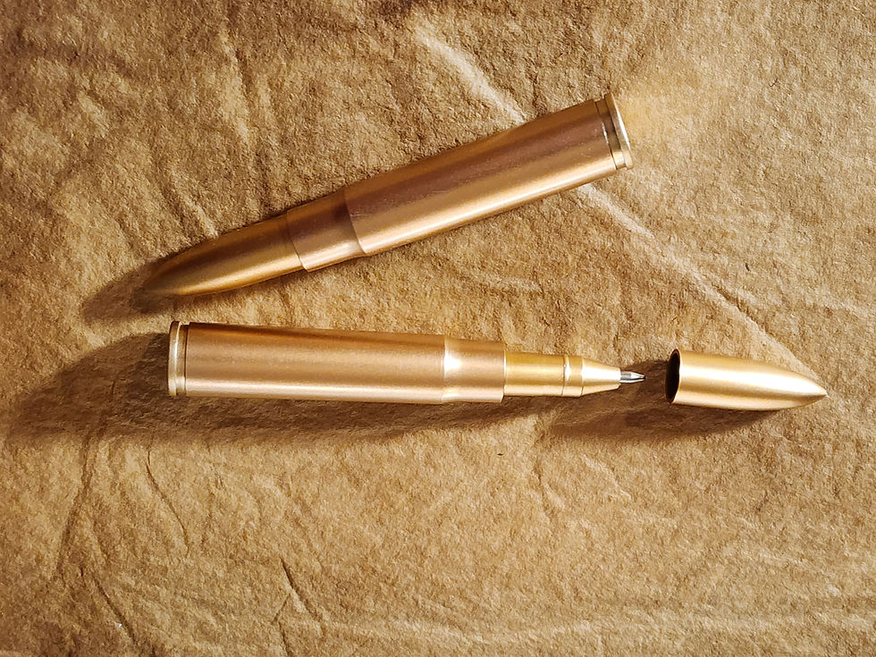 Thumbnail: Golden Metallic Ballpoint Pens (2-Pack) [Free Shipping]