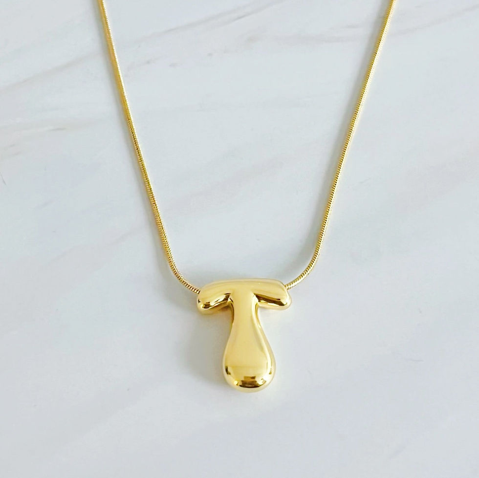Thumbnail: Balloon Letter Initial Necklace