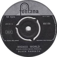 Black Sabbath - Evil Woman / Wicked World - Greece - Fontana 6007 008 - 1970 - Side 2