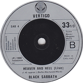 BLACK SABBATH☆Same UK Vertigo オリジナル