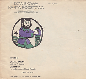 Black Sabbath - Zmiany (Changes) / J.Dassin - Taka, Taka - Poland - R-0125-II - 197? - Envelope