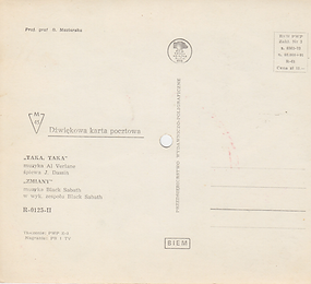 Black Sabbath - Zmiany (Changes) / J.Dassin - Taka, Taka - Poland - R-0125-II - 197?