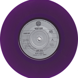 Black Sabbath - Hard Road / Symtom Of The Universe - UK - Vertigo SAB 002 - 1978 - Purple vinyl