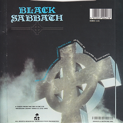 Black Sabbath - Devil And Daughter (One Sided) - UK I.R.S. EIRS 115 - 1989 - Back
