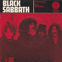 Black Sabbath - Paranoid / The Wizard - Norway - Vertigo 6059 010 - 1970