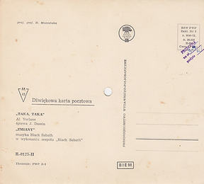 Black Sabbath - Zmiany (Changes) / J.Dassin - Taka, Taka - Poland - R-0125-II - 197?