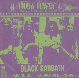 Black Sabbath - Paranoico / Ensalada DeRatas - Mexico - Vertigo 112 (6059 114) - 1971 - Front