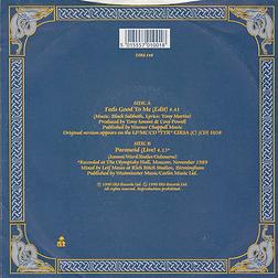 Black Sabbath - Feels Good To Me / Paranoid (Live) - UK - I.R.S. EIRS 148 - 1990 - Back