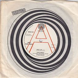Sweet Leaf / Lord Of This World (Demo) - UK -Vertigo 6059 031 - 1971