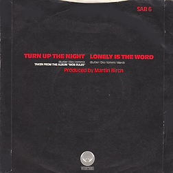 Black Sabbath -Turn Up The Night / Lonely Is The Word - UK - Vertigo SAB 6 - 1981 - Back