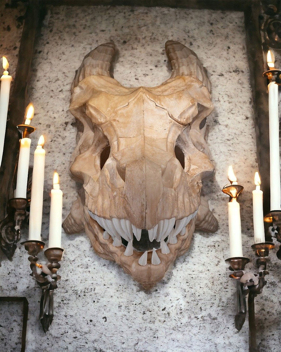 Küçük resim: Epic Dragon Dinazor Kafatası Masaüstü Dekoratif Obje Büyük Boy