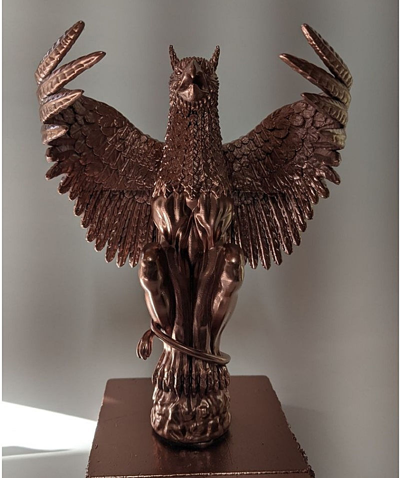 Küçük resim: Dumbledore'un Odası Merdiven Başı Giriş Figürü Griffin Harry Potter 15 Cm
