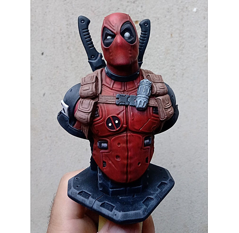 Deadpool Immortal Boyalı Büst 12 cm