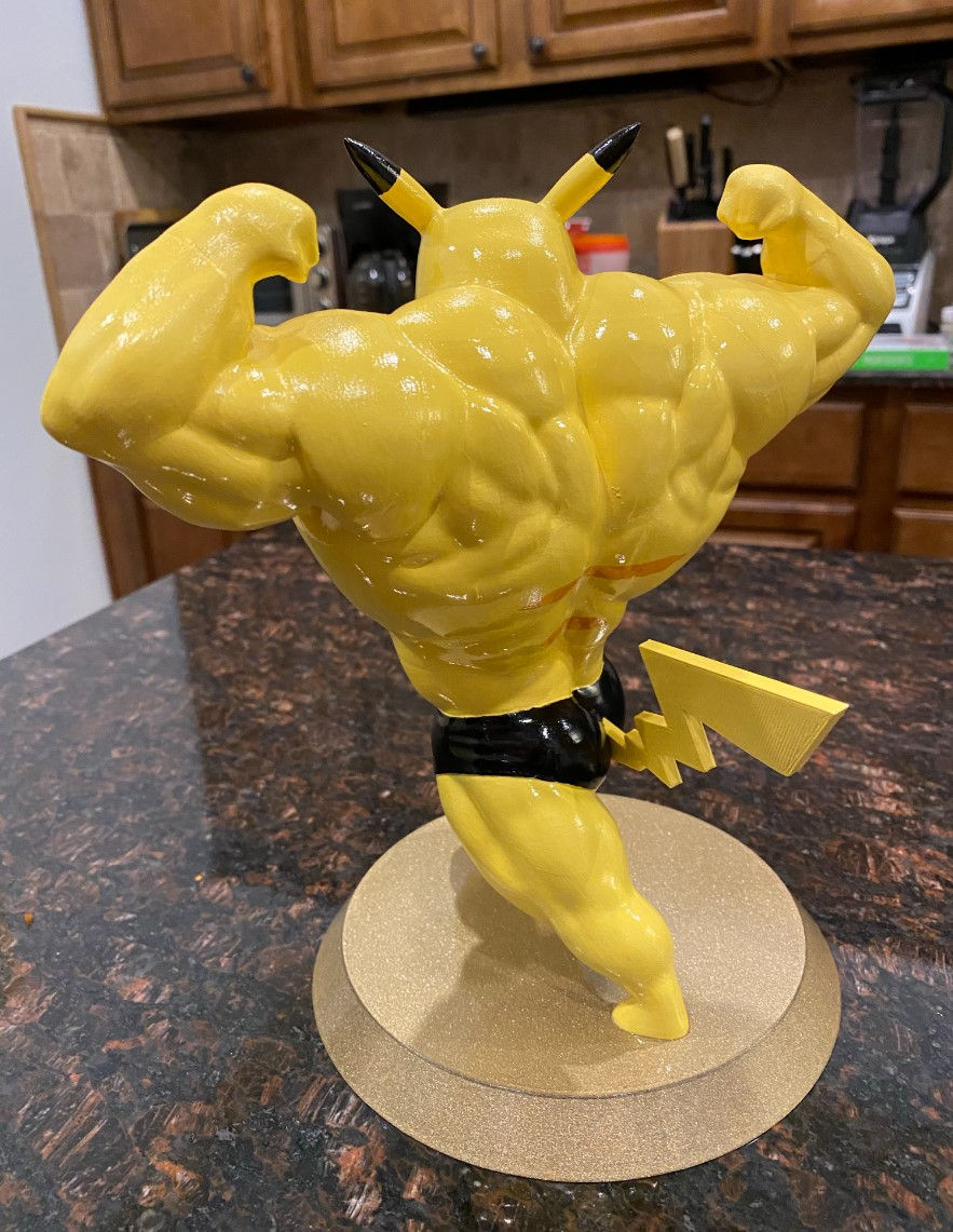 Küçük resim: Sporcu Pokemon Pikachu Kaslı Figür 15 Cm